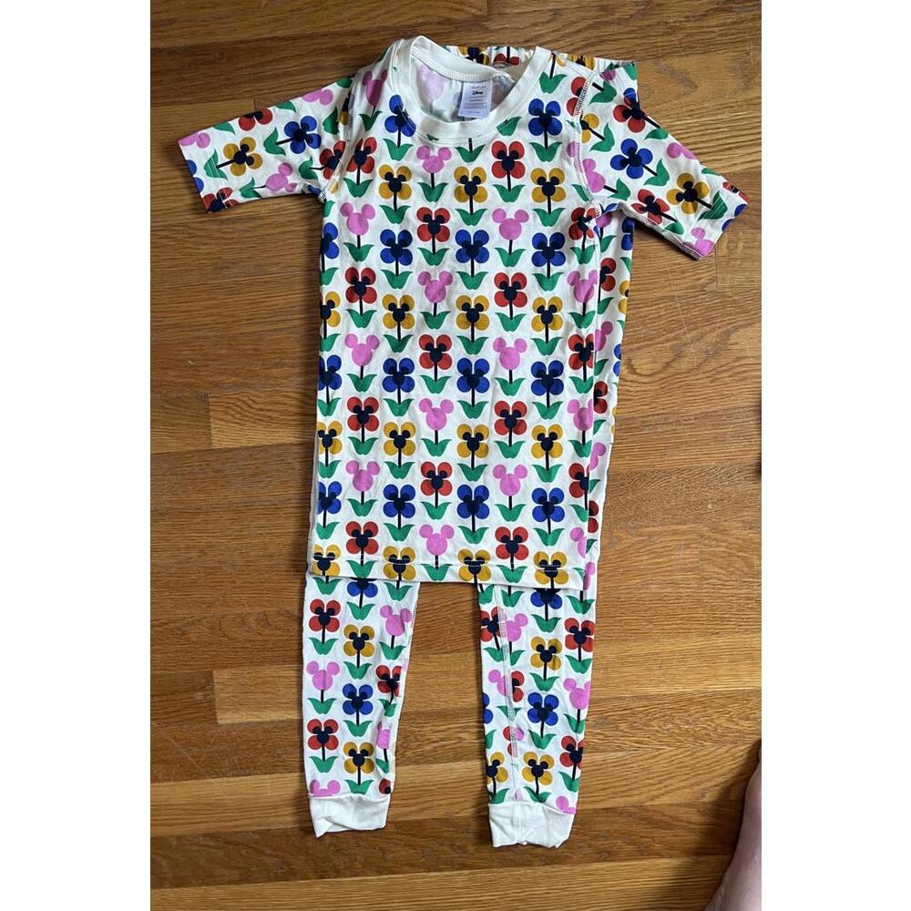 Hanna Andersson NWOT Hanna Soft Disney Floral Print Pajama Set - Size 8, 130 CM